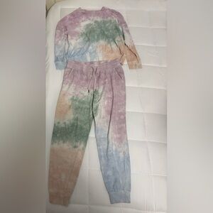 Tie dye sweat set